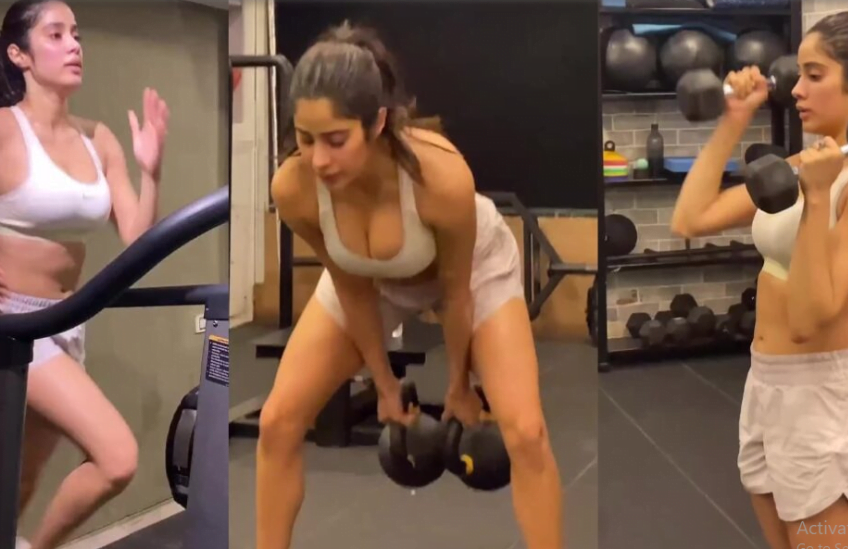Jhanvi Kapoor's bold Figure Doing Gym